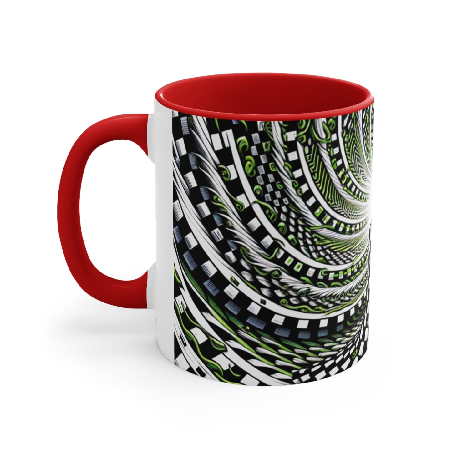 Surreal Vortex Illusion Accent Coffee Mug