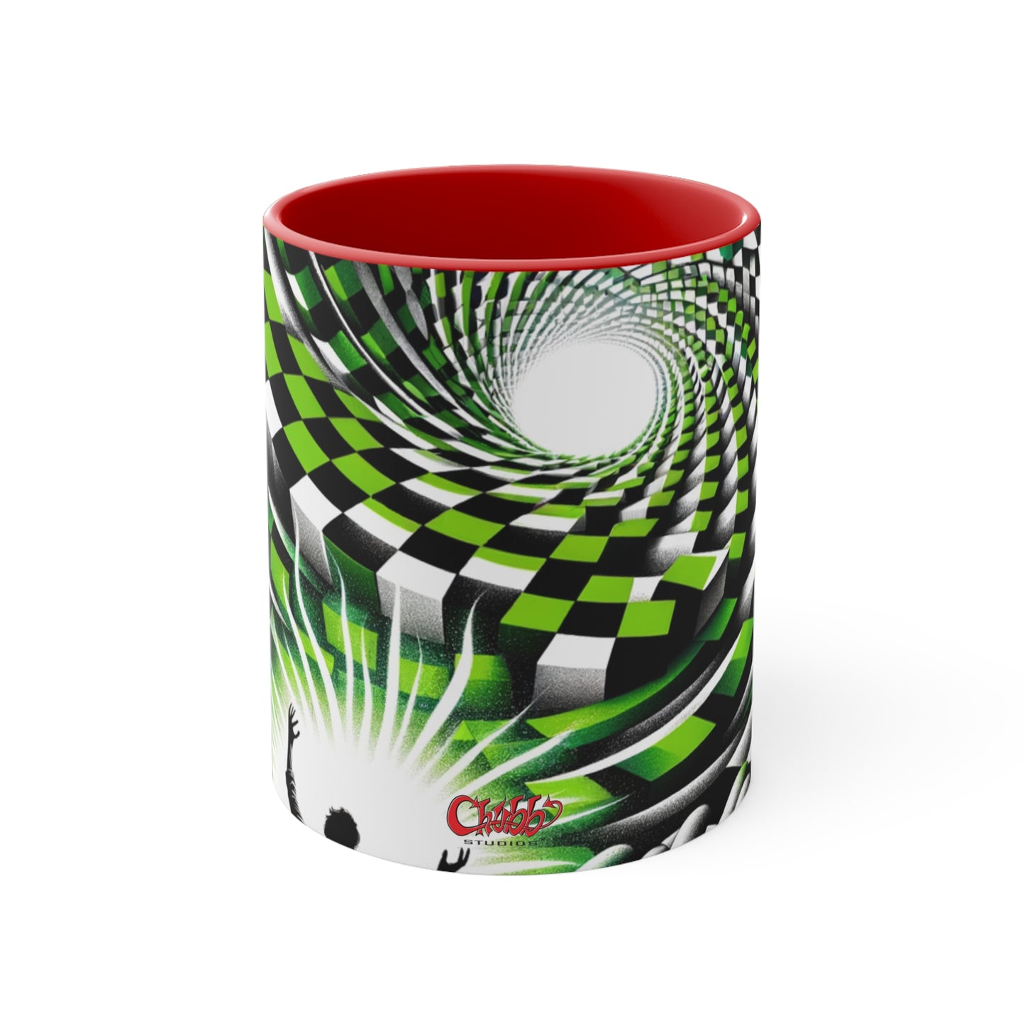 Surreal Vortex Illusion Accent Coffee Mug