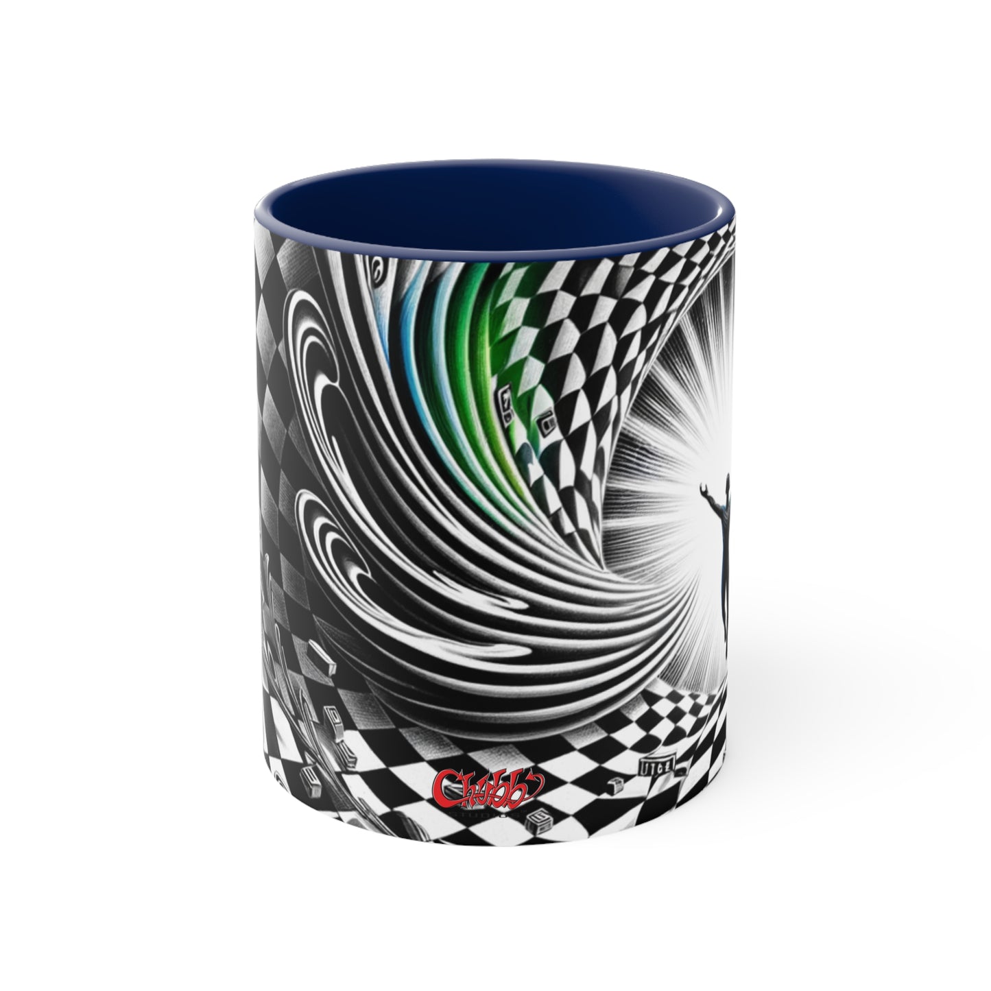 Surreal Vortex Illusion Accent Coffee Mug