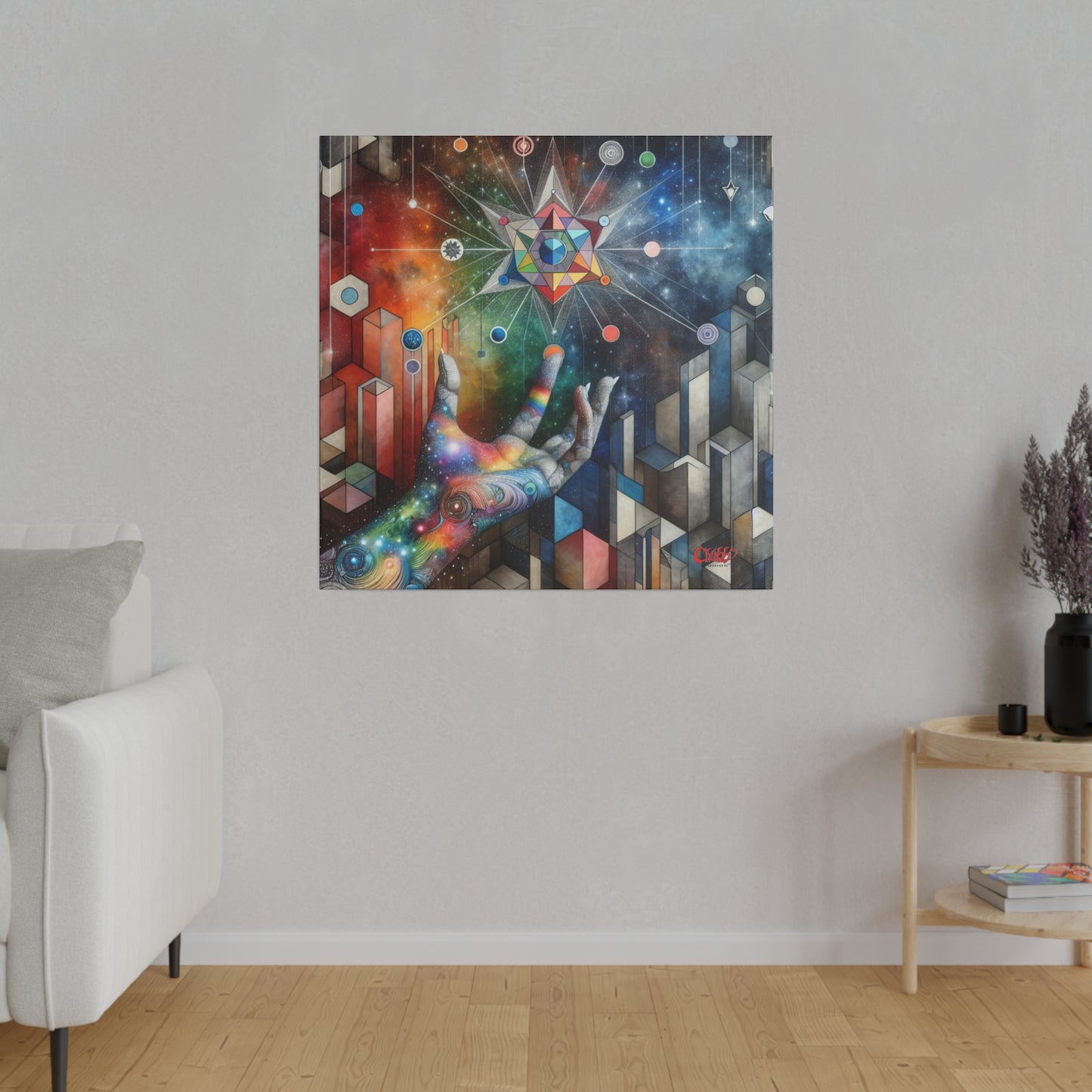 Cosmic Touch Urban Canvas