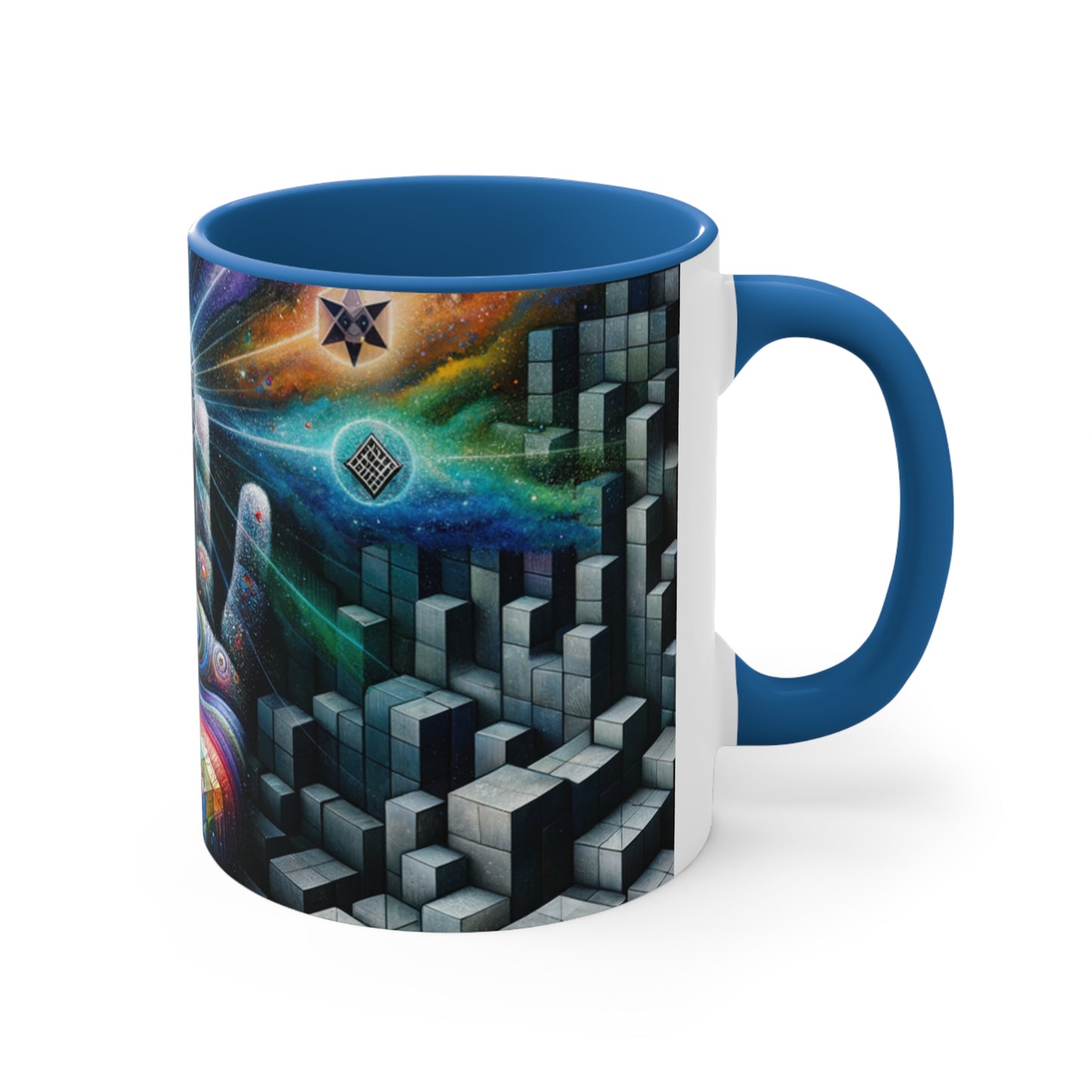 Cosmic Voyage Escher-Inspired Accent Coffee Mug