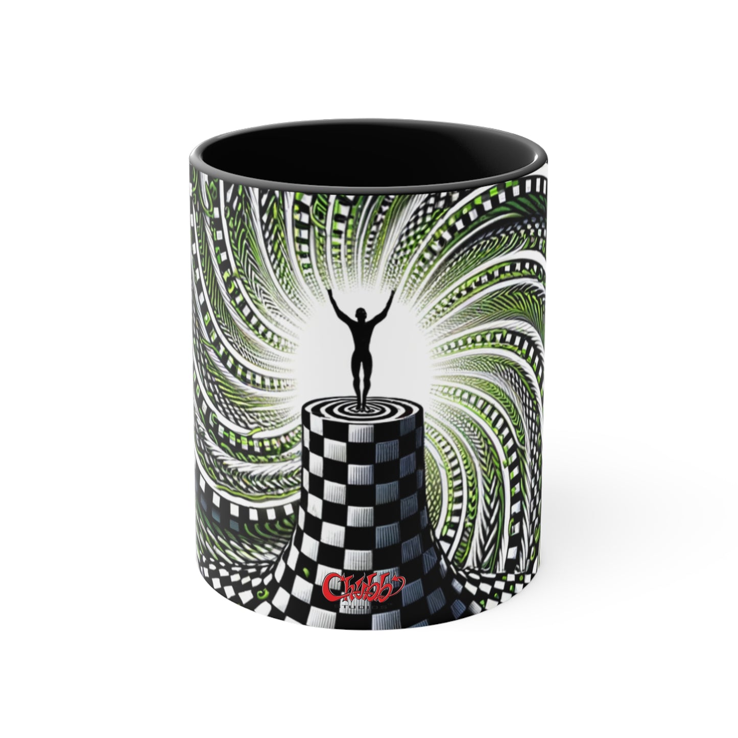 Surreal Vortex Illusion Accent Coffee Mug