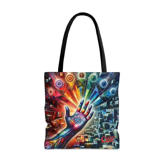 Cosmic Hand Tote Bag