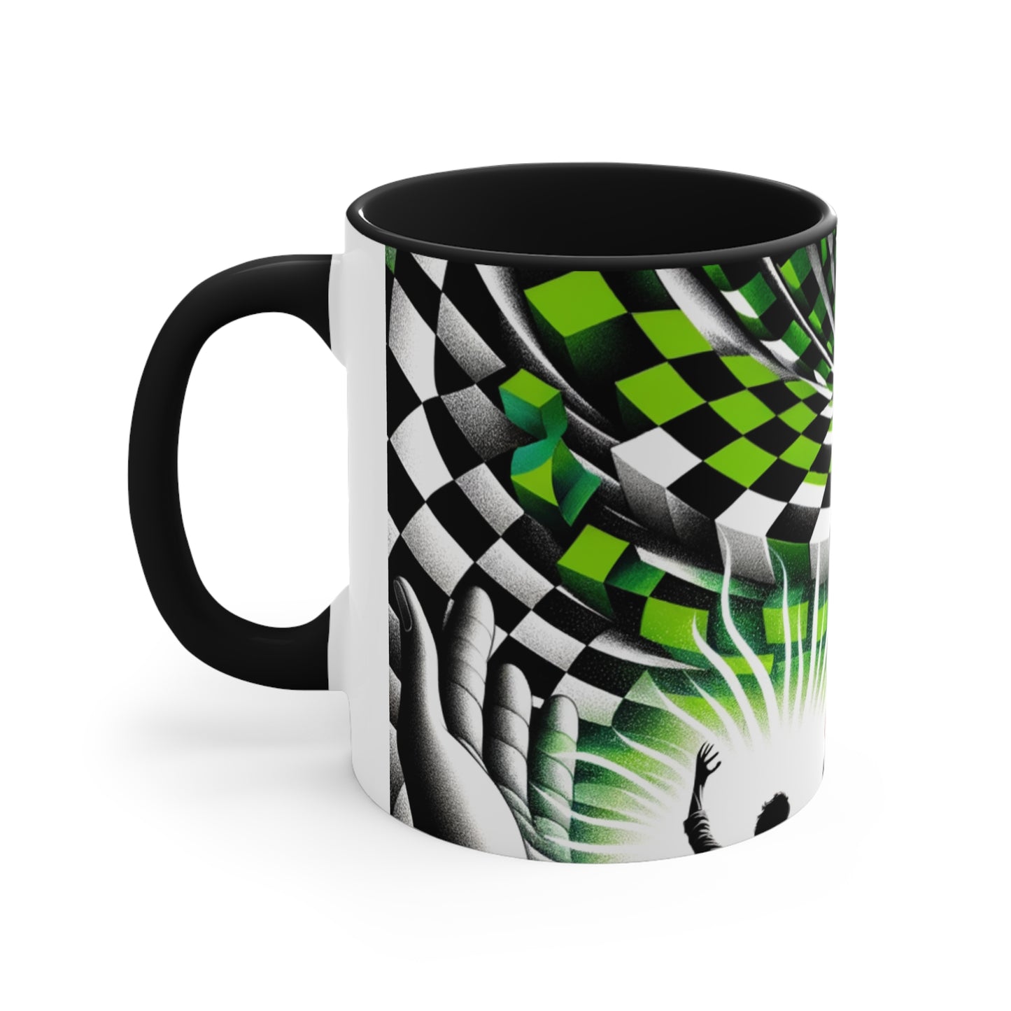 Surreal Vortex Illusion Accent Coffee Mug