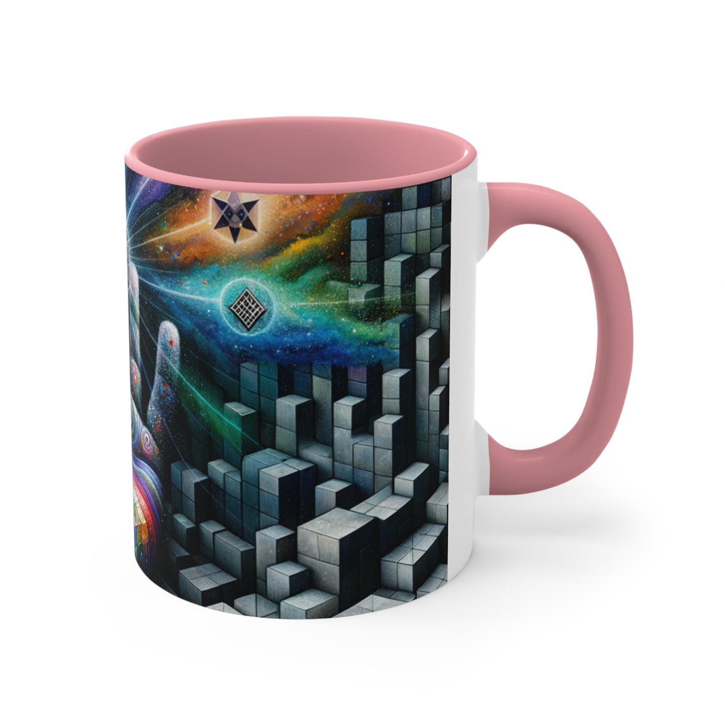 Cosmic Voyage Escher-Inspired Accent Coffee Mug