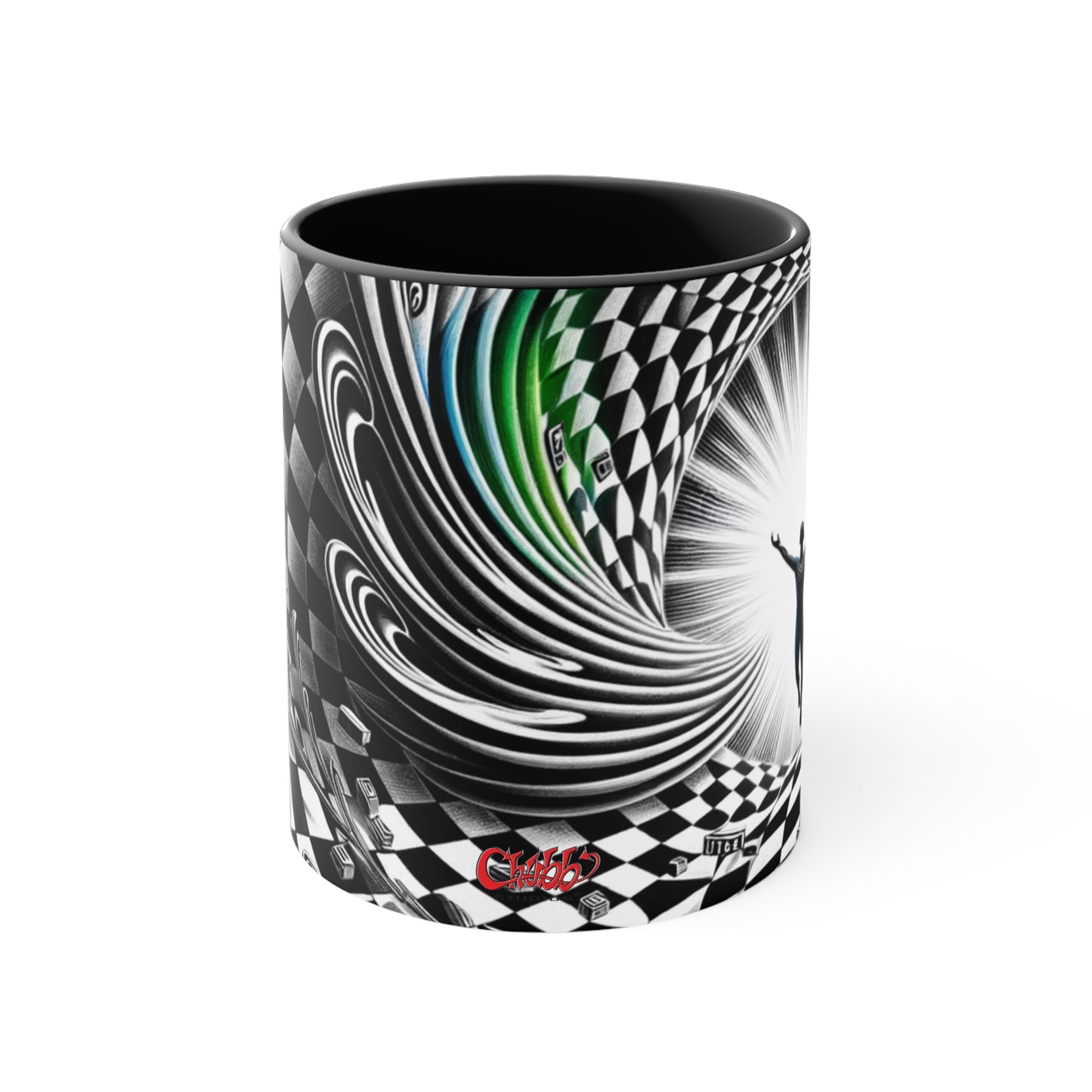 Surreal Vortex Illusion Accent Coffee Mug