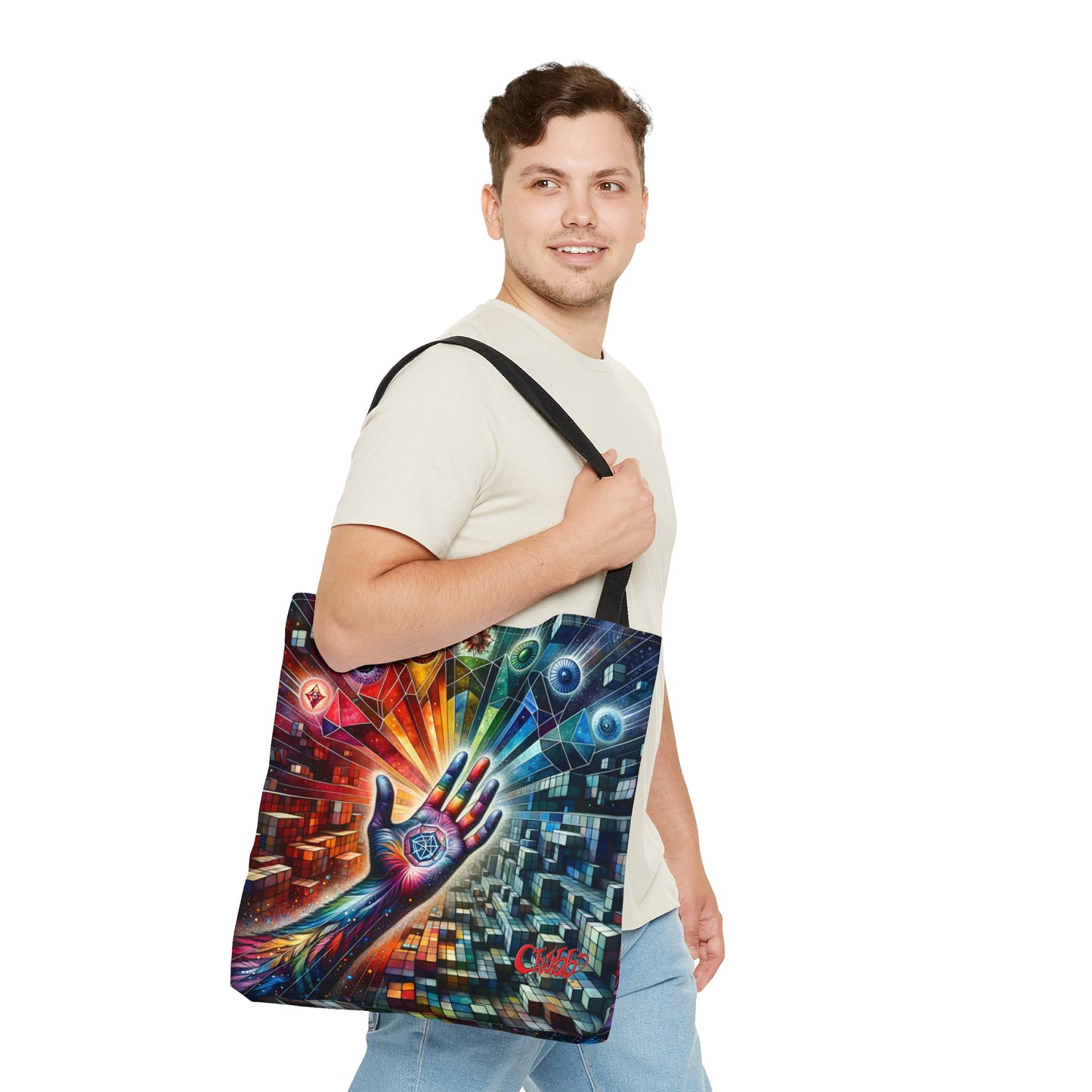 Cosmic Hand Tote Bag