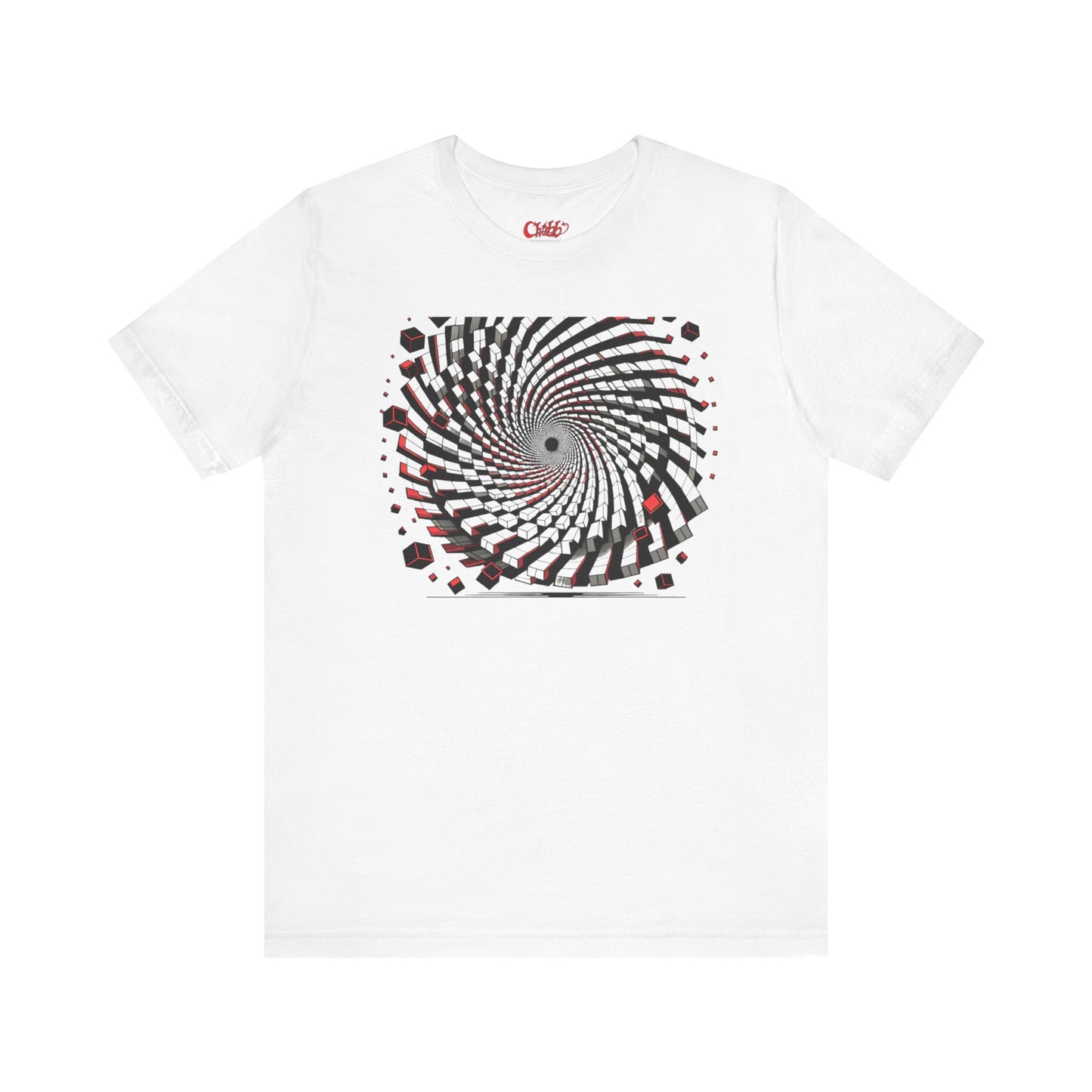 Hypnotic Vortex Geometric Illusion T-Shirt