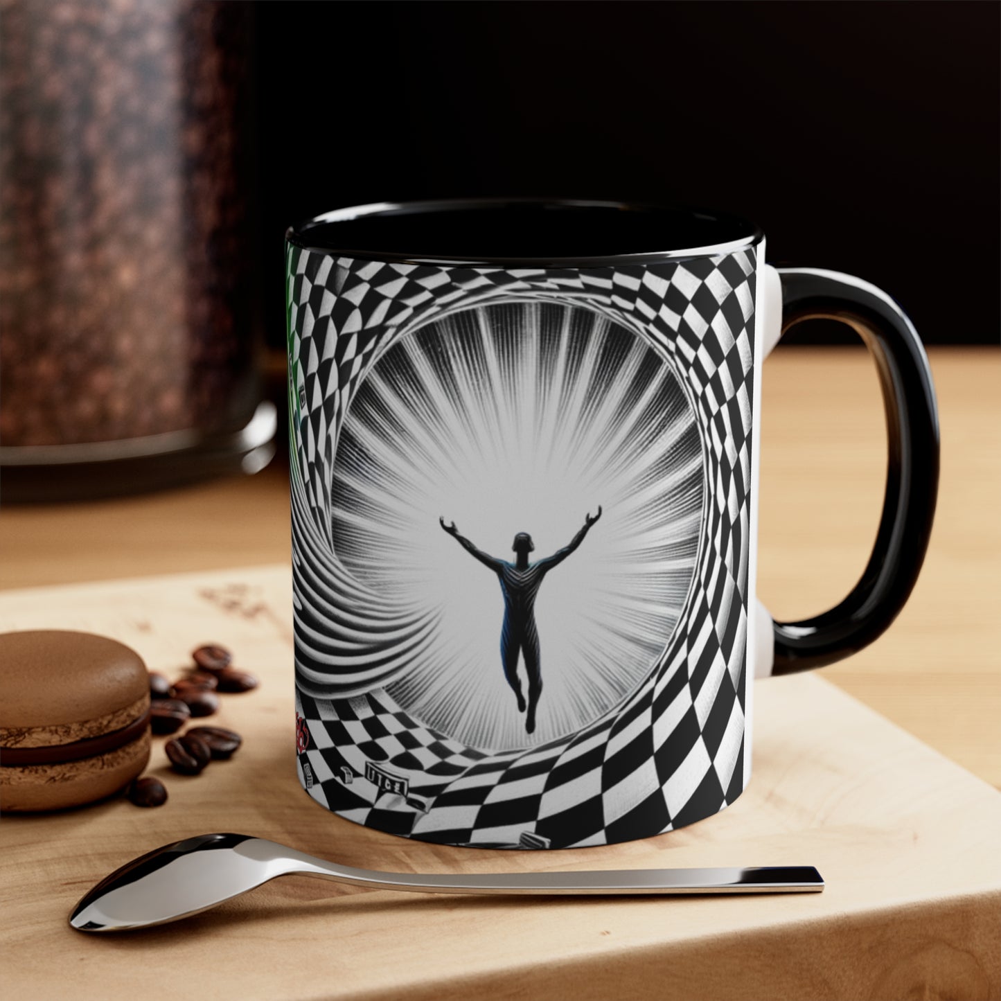 Surreal Vortex Illusion Accent Coffee Mug