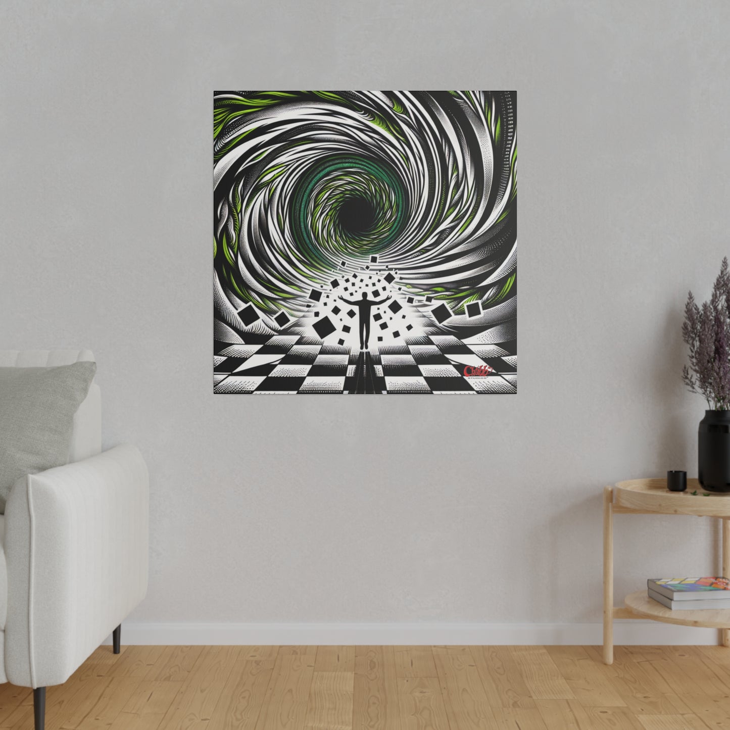 Hypnotic Vortex Canvas