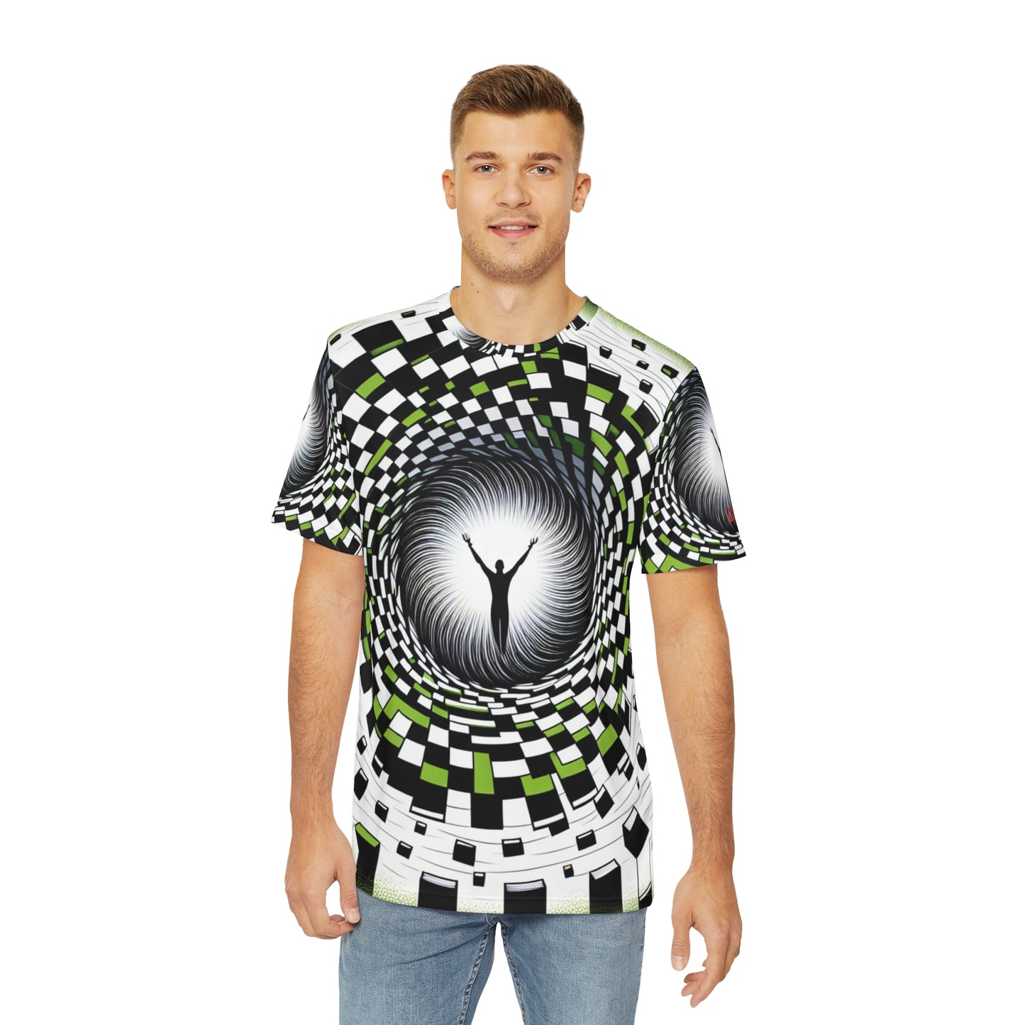 Vortex Illusion Graphic Tee