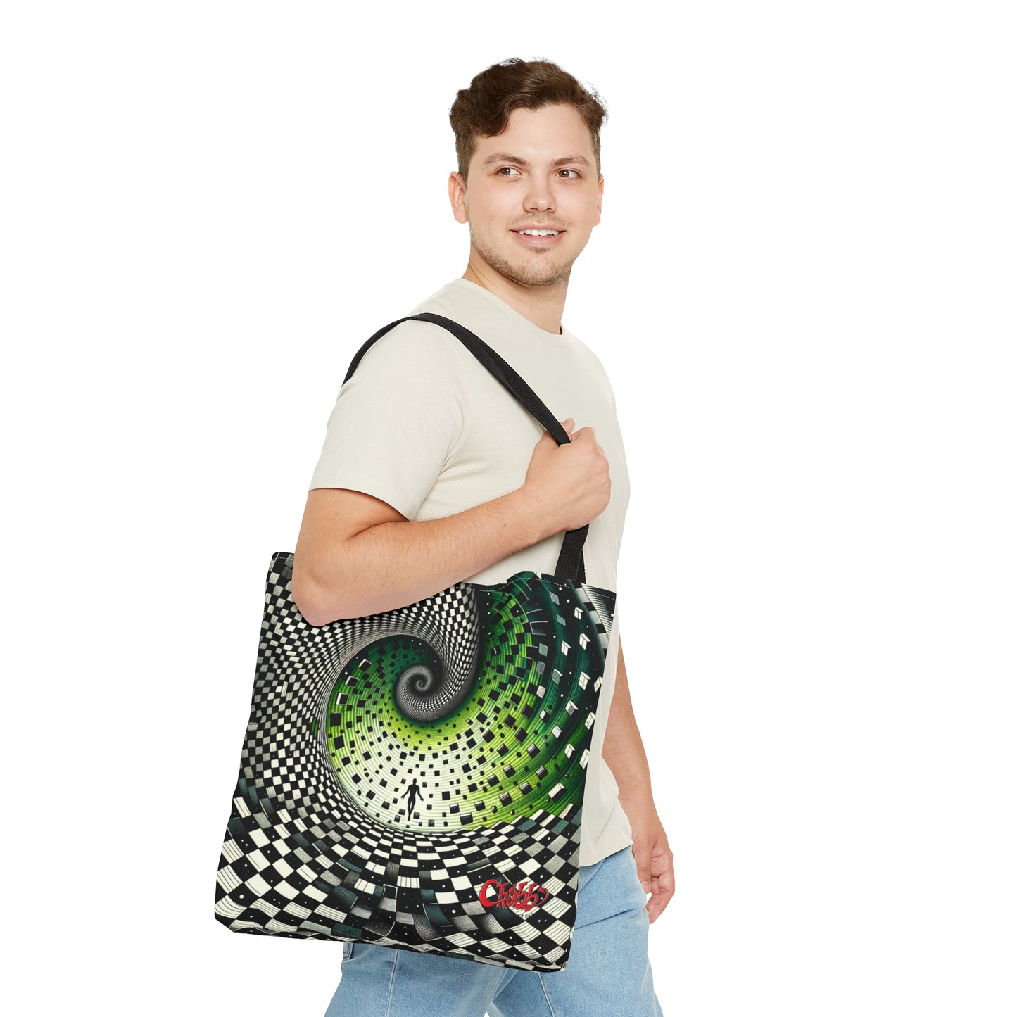 Hypnotic Vortex Tote Bag