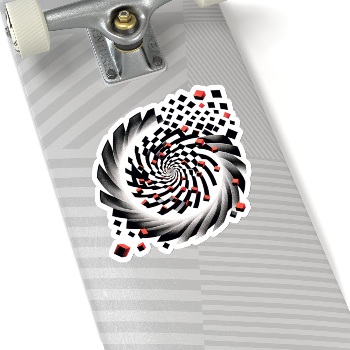 Hypnotic Spiral Illusion Sticker