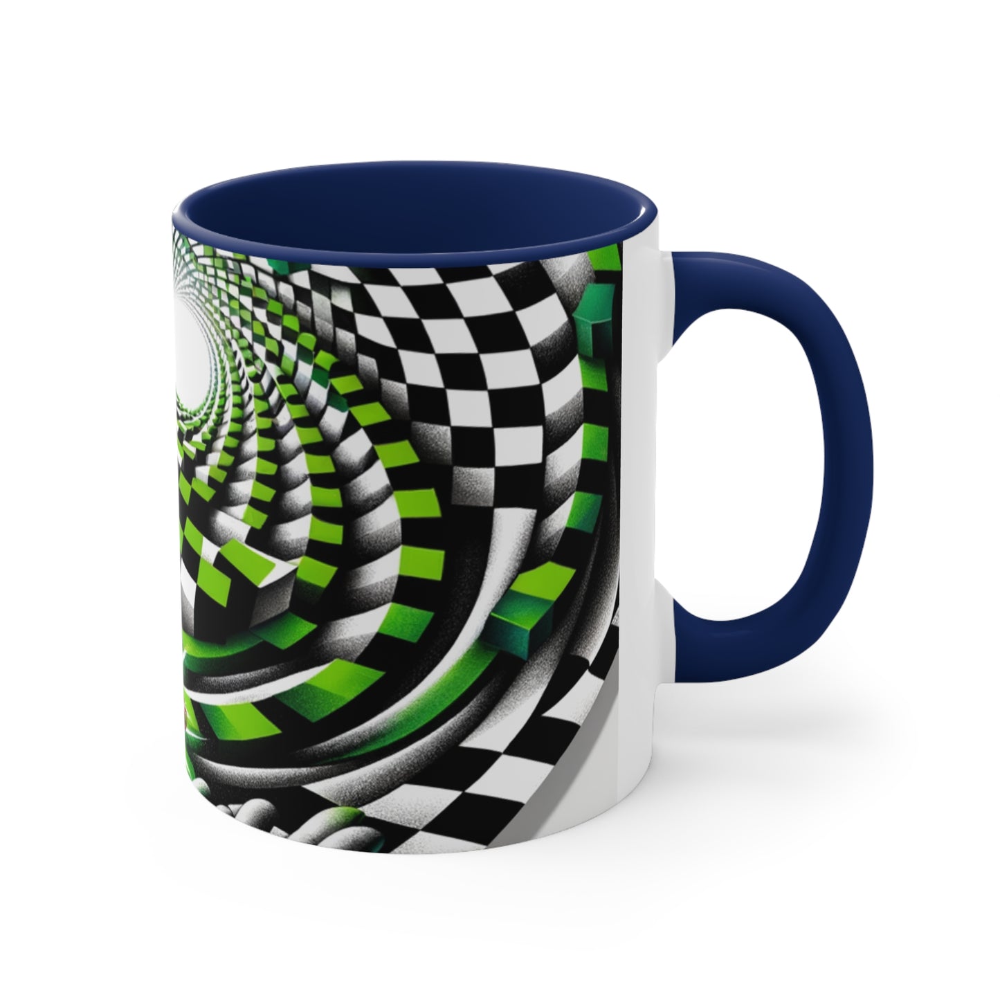 Surreal Vortex Illusion Accent Coffee Mug