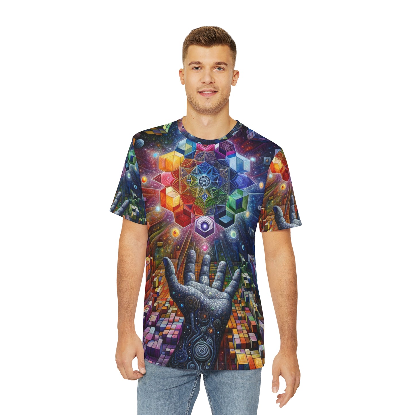 Cosmic Hand Mandala Tee