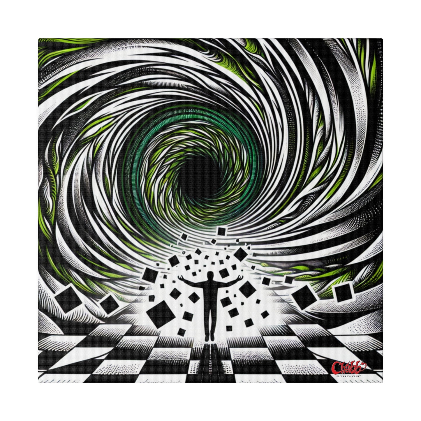 Hypnotic Vortex Canvas