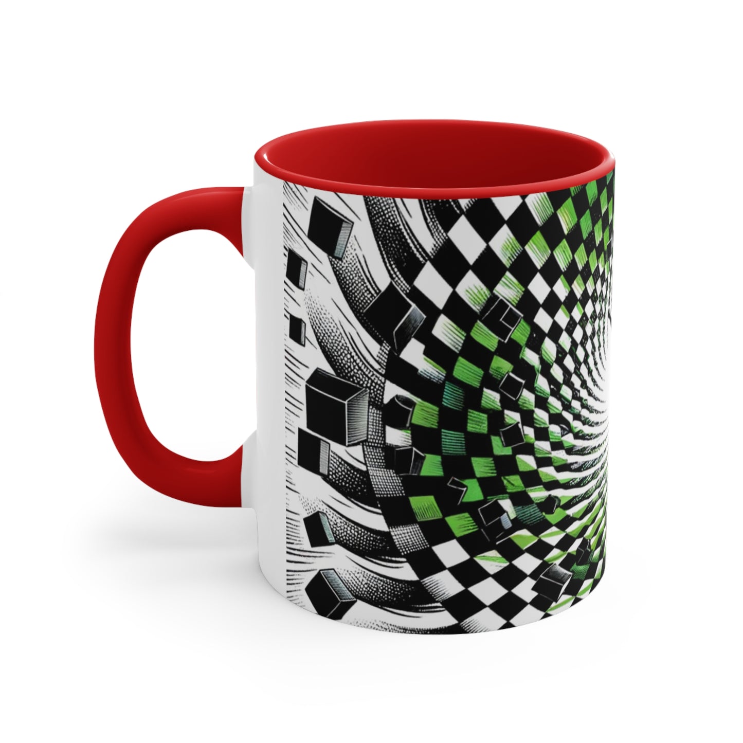 Surreal Vortex Illusion Accent Coffee Mug