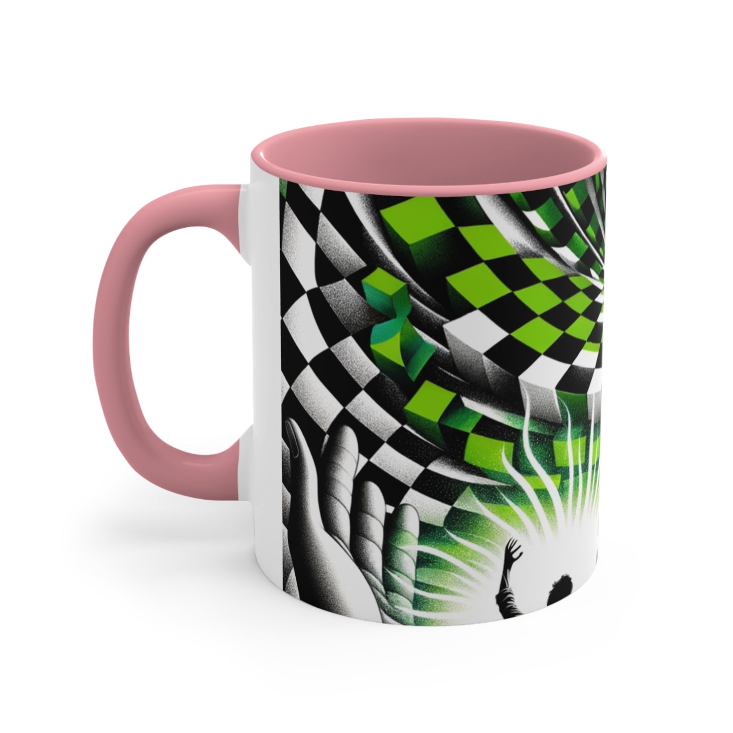 Surreal Vortex Illusion Accent Coffee Mug