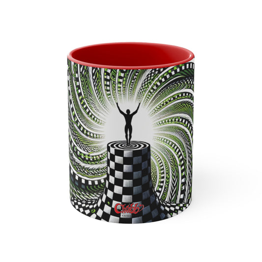 Surreal Vortex Illusion Accent Coffee Mug