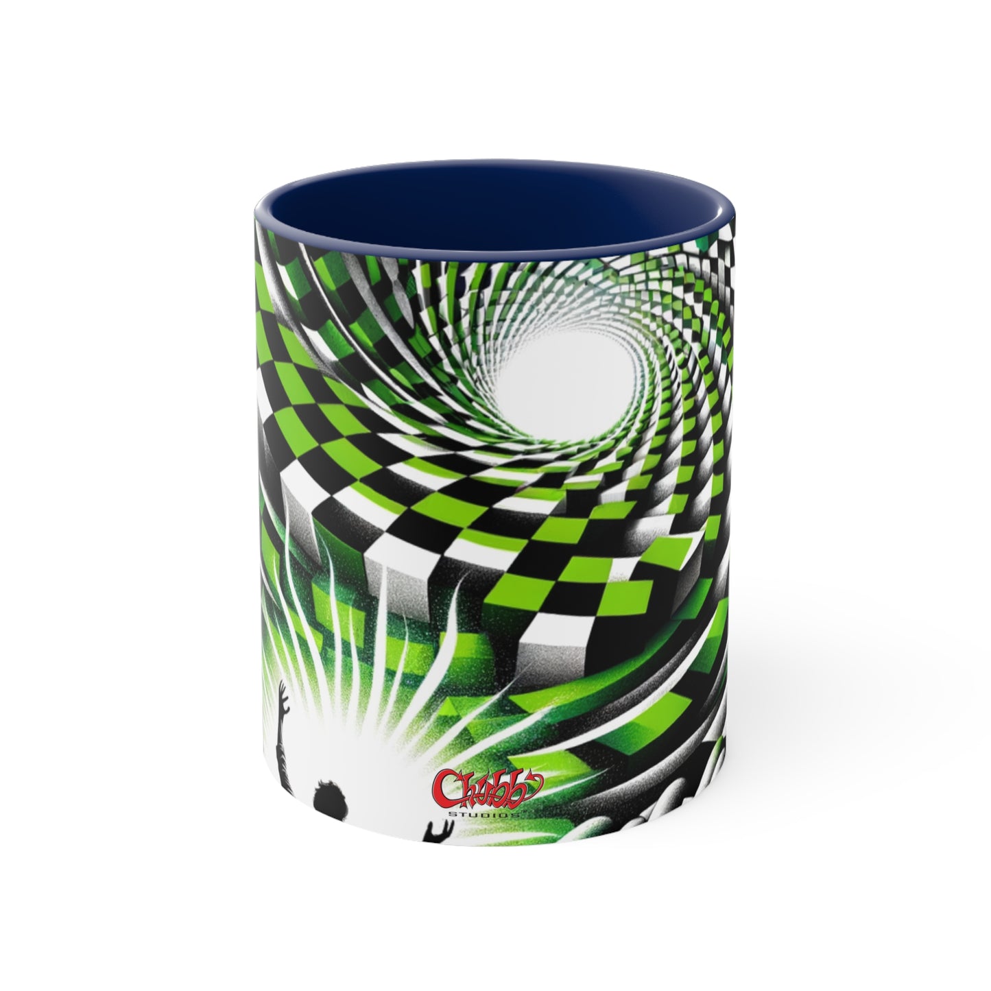 Surreal Vortex Illusion Accent Coffee Mug