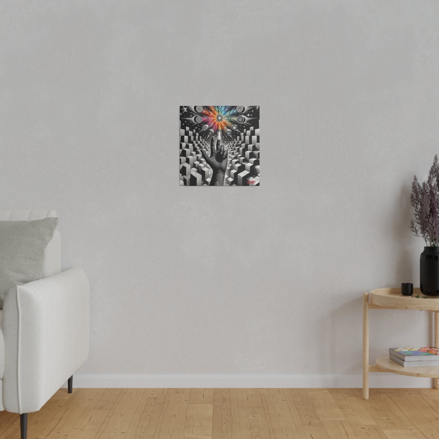 Cosmic Touch Geometric Canvas