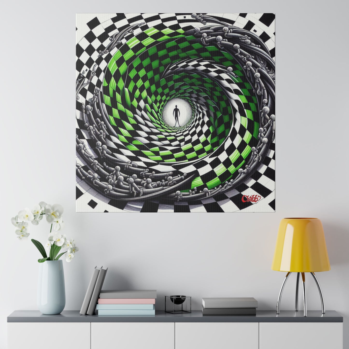 Surreal Vortex Illusion Canvas