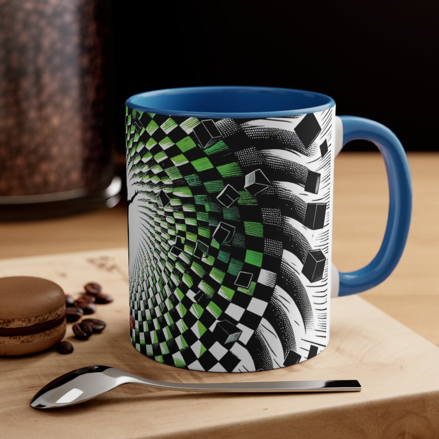 Surreal Vortex Illusion Accent Coffee Mug