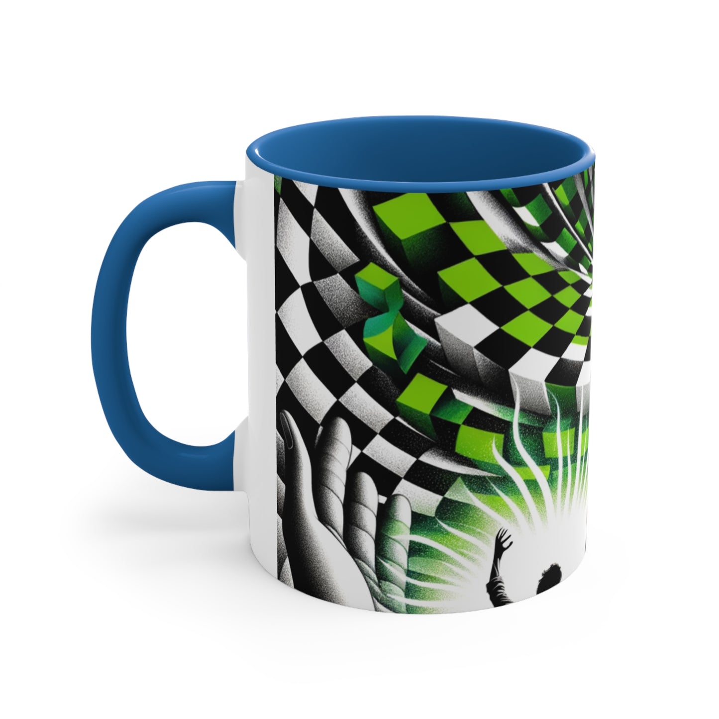 Surreal Vortex Illusion Accent Coffee Mug