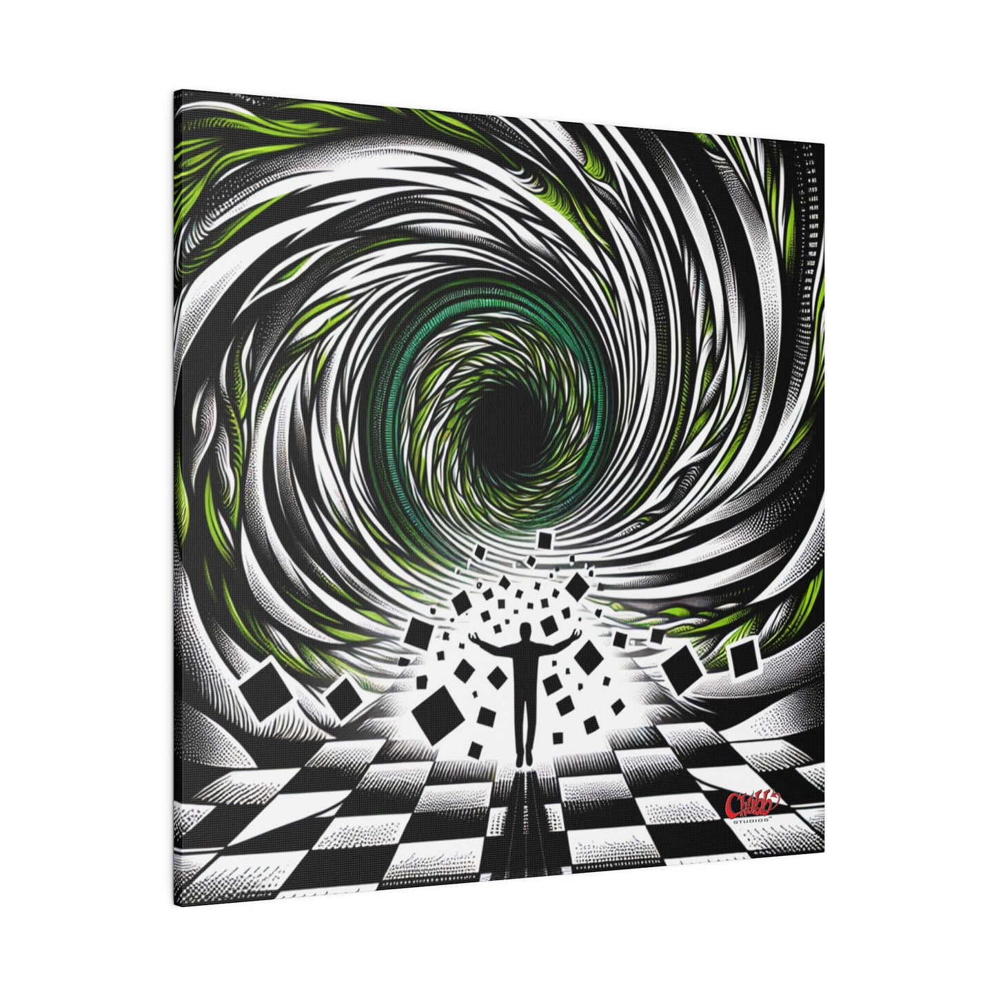 Hypnotic Vortex Canvas