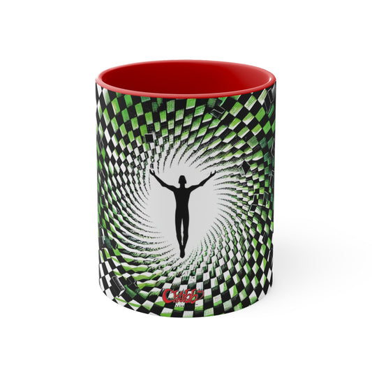 Surreal Vortex Illusion Accent Coffee Mug