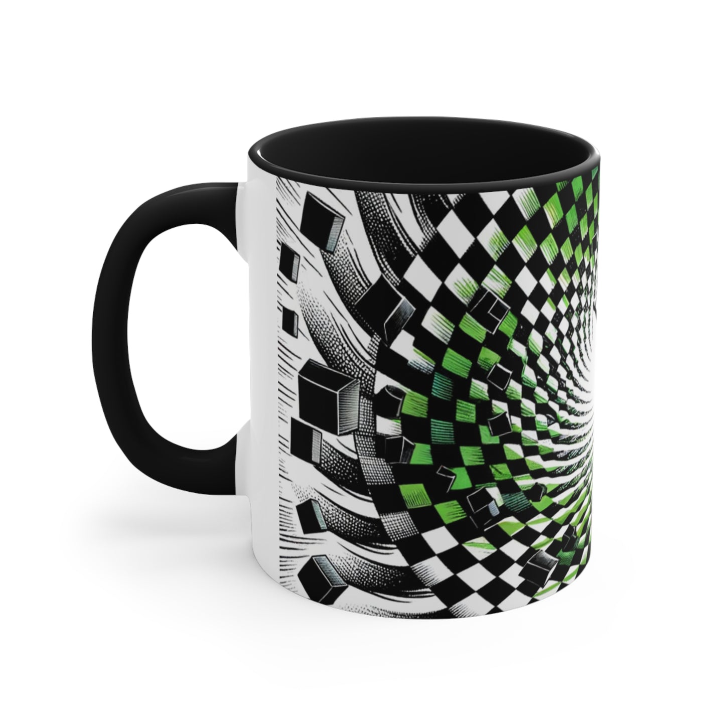 Surreal Vortex Illusion Accent Coffee Mug