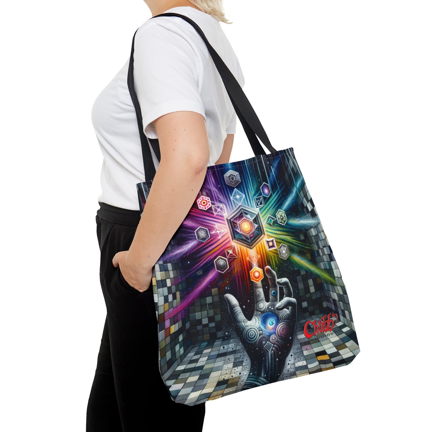 Cosmic Hand Tote Bag