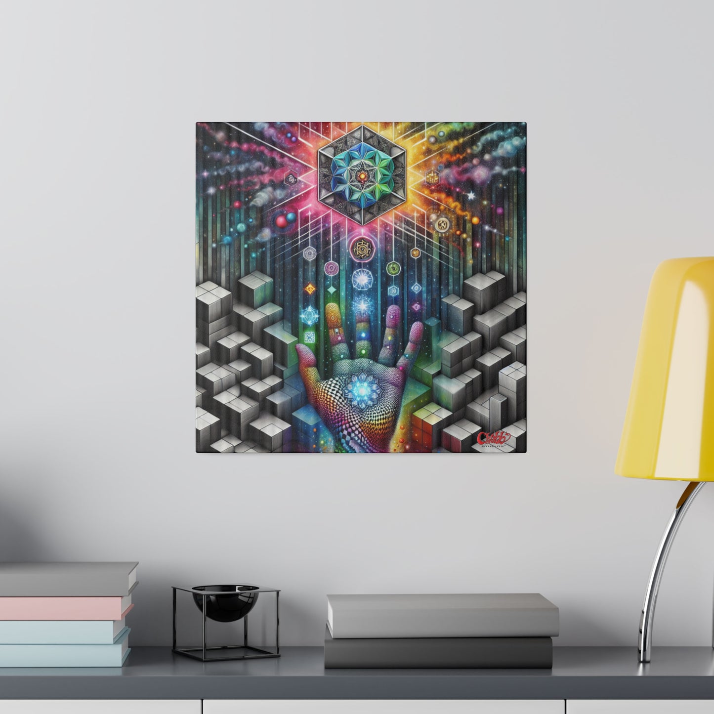 Cosmic Energy Hand Canvas