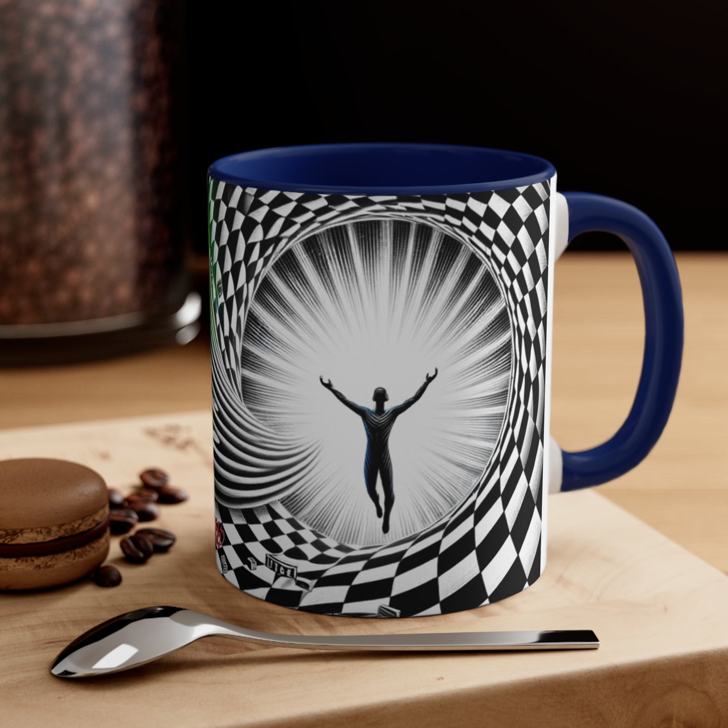 Surreal Vortex Illusion Accent Coffee Mug