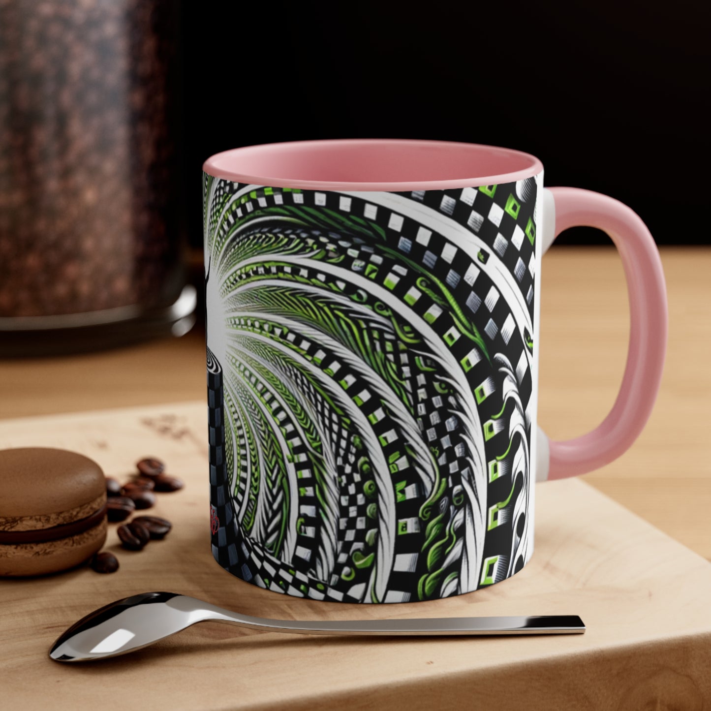 Surreal Vortex Illusion Accent Coffee Mug