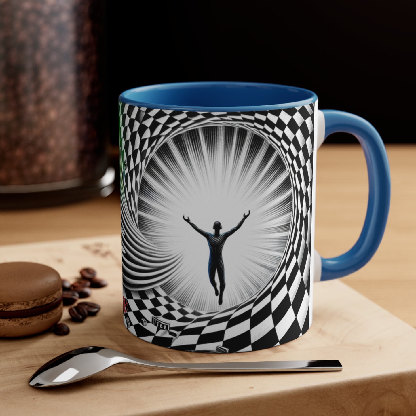 Surreal Vortex Illusion Accent Coffee Mug