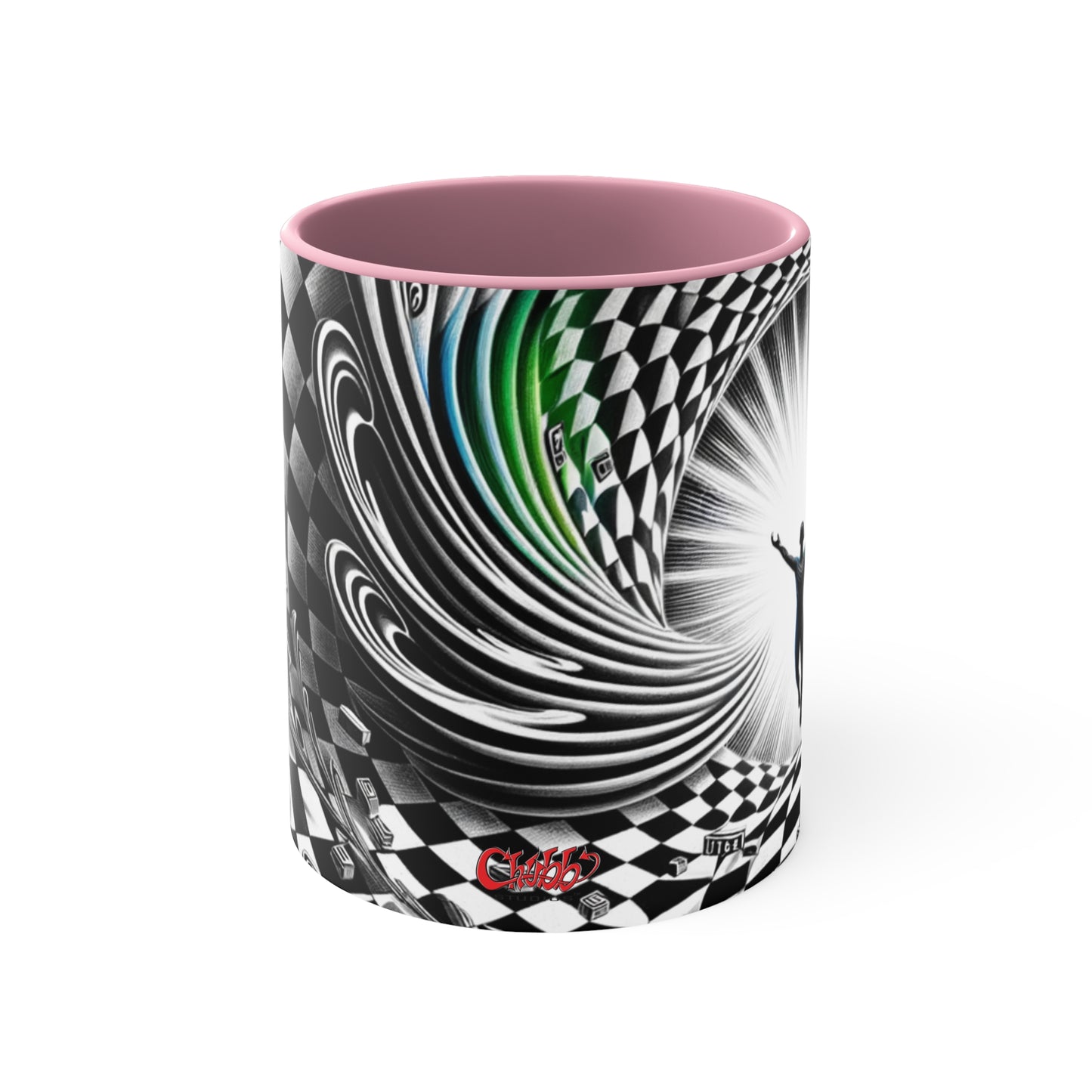 Surreal Vortex Illusion Accent Coffee Mug