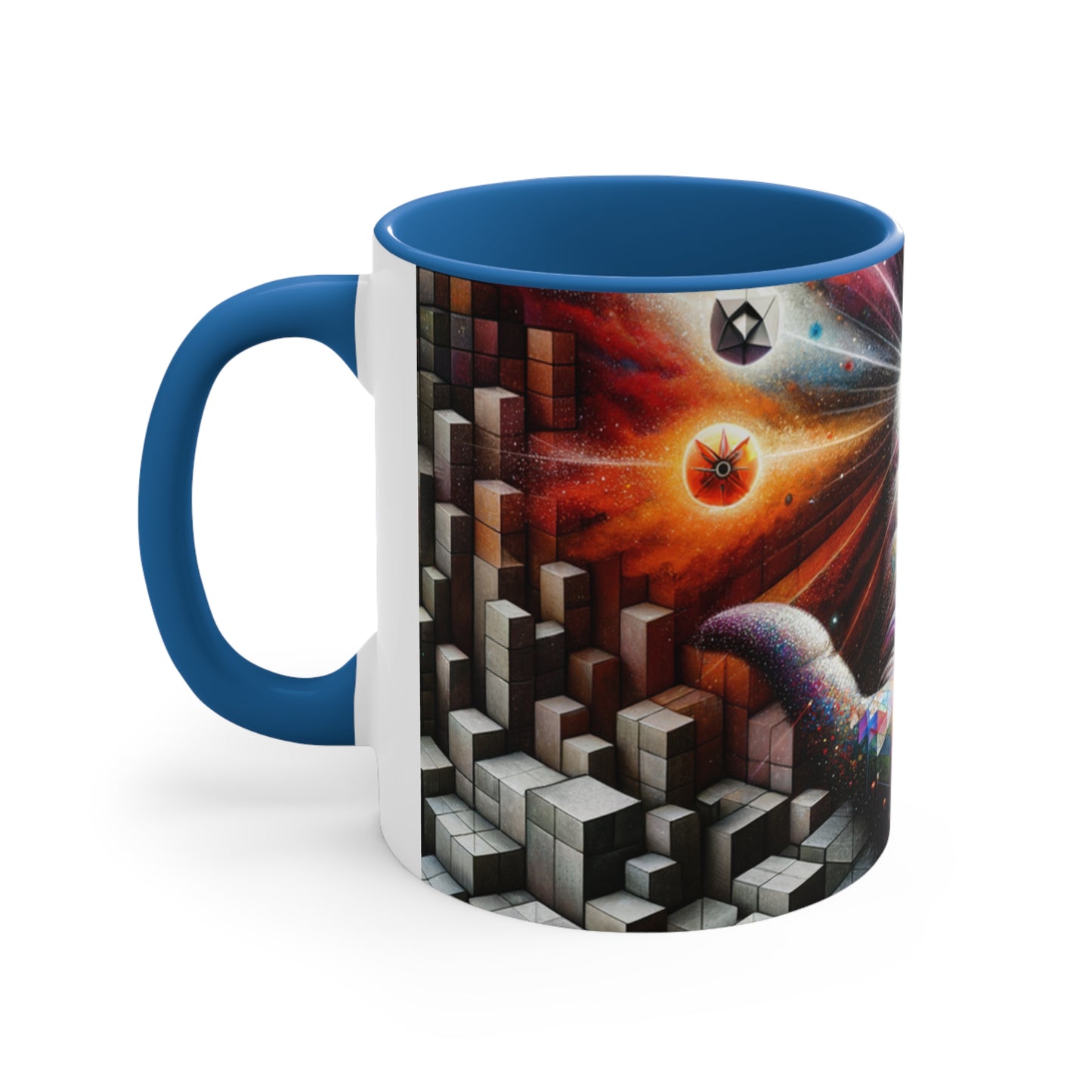 Cosmic Voyage Escher-Inspired Accent Coffee Mug