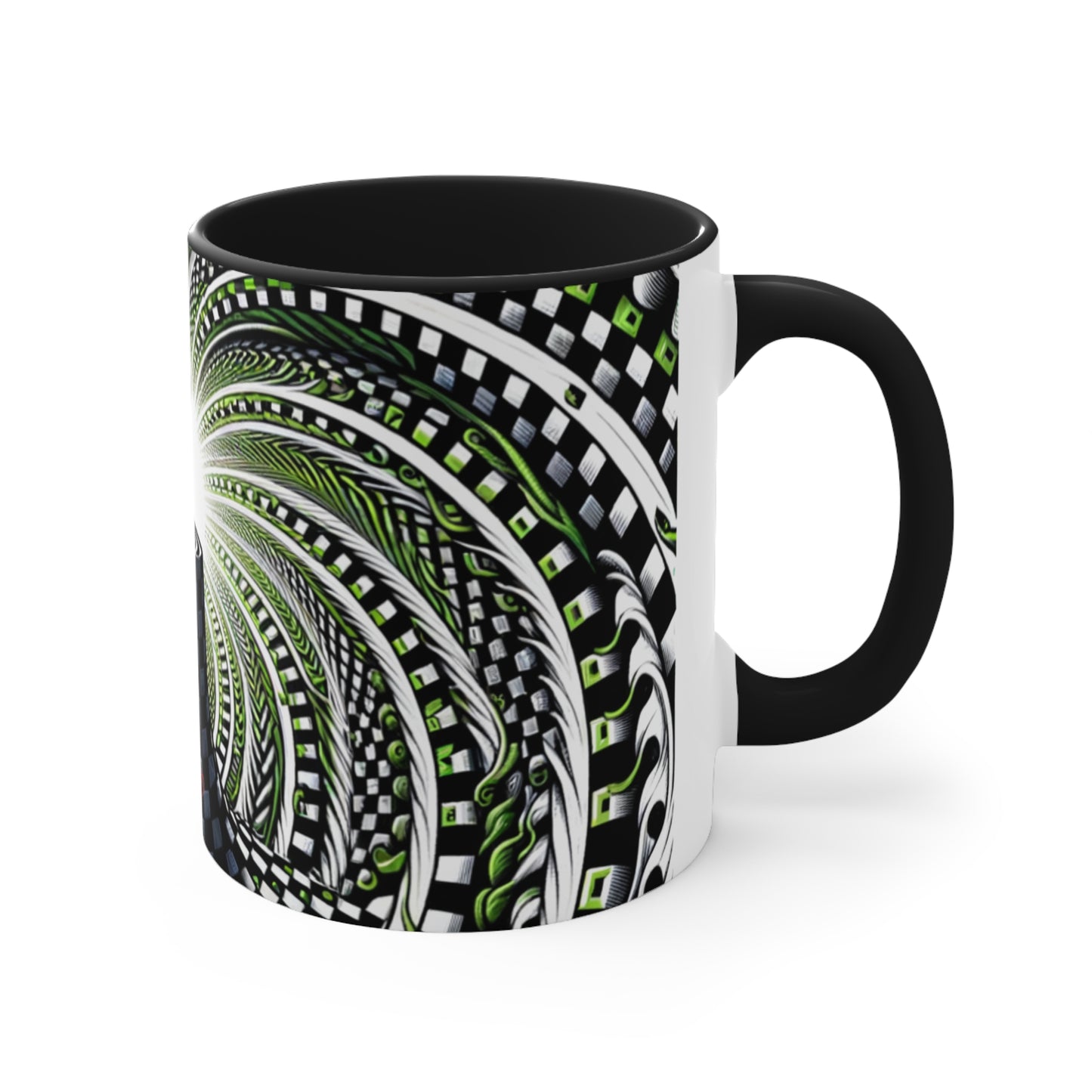 Surreal Vortex Illusion Accent Coffee Mug