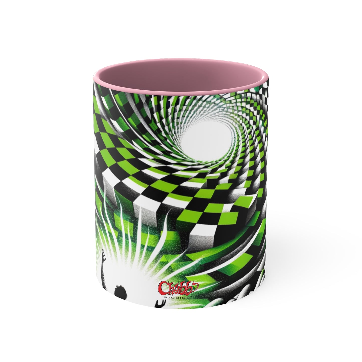 Surreal Vortex Illusion Accent Coffee Mug