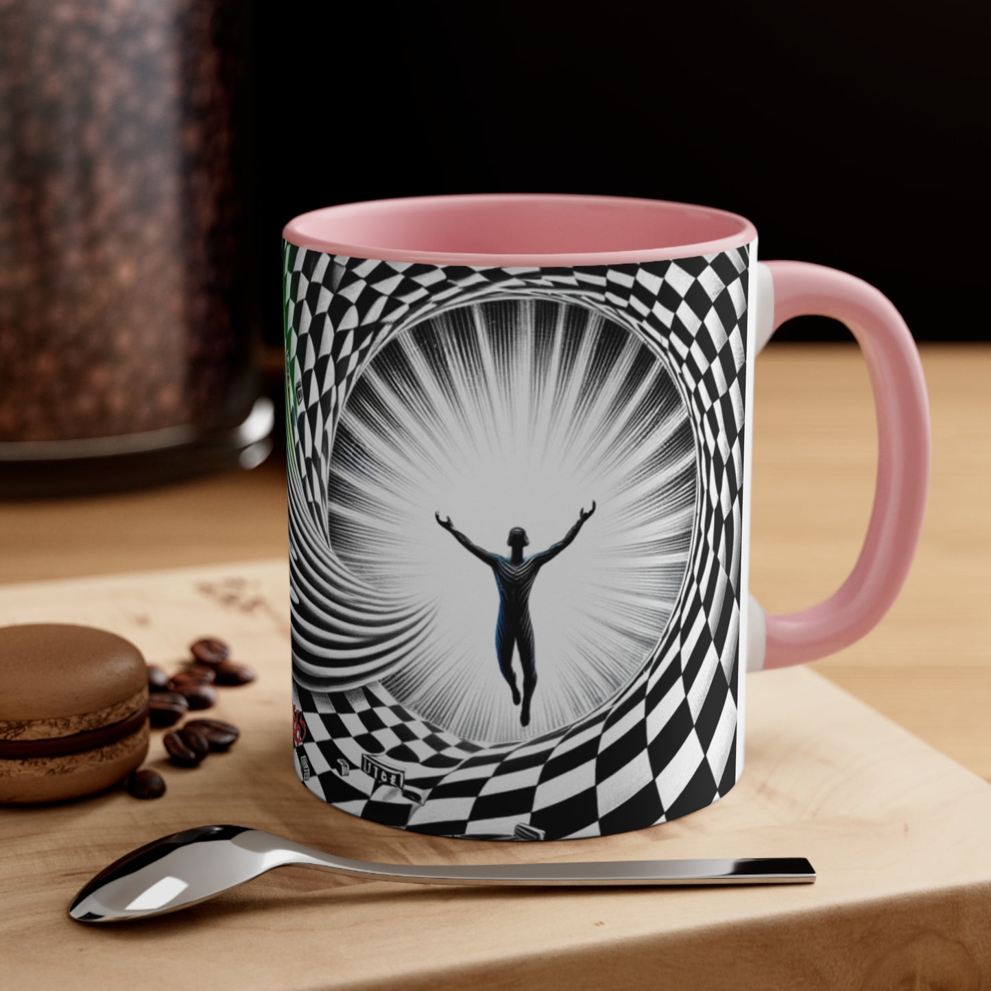 Surreal Vortex Illusion Accent Coffee Mug