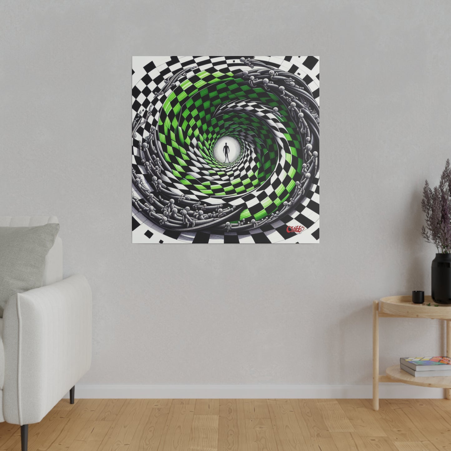 Surreal Vortex Illusion Canvas