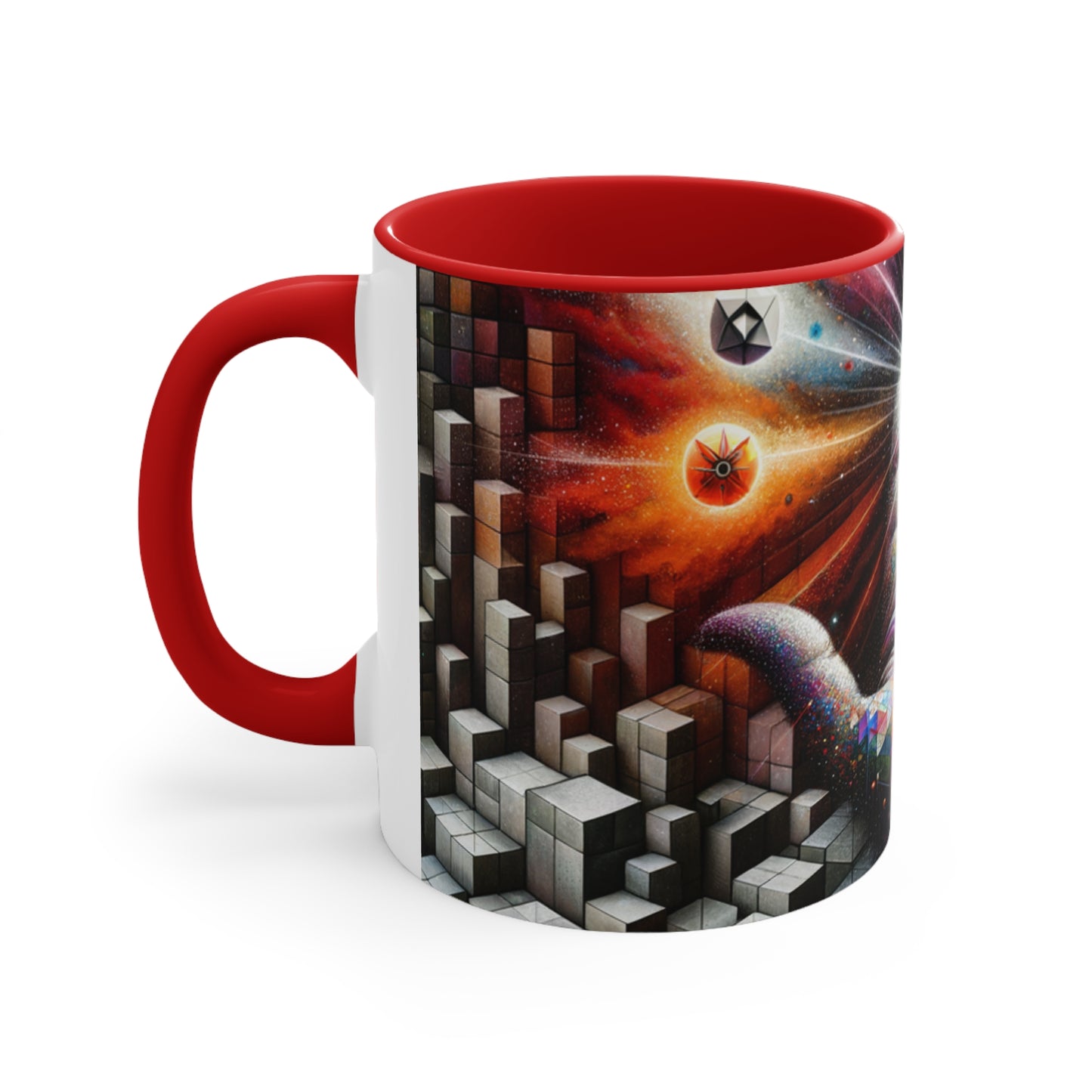 Cosmic Voyage Escher-Inspired Accent Coffee Mug