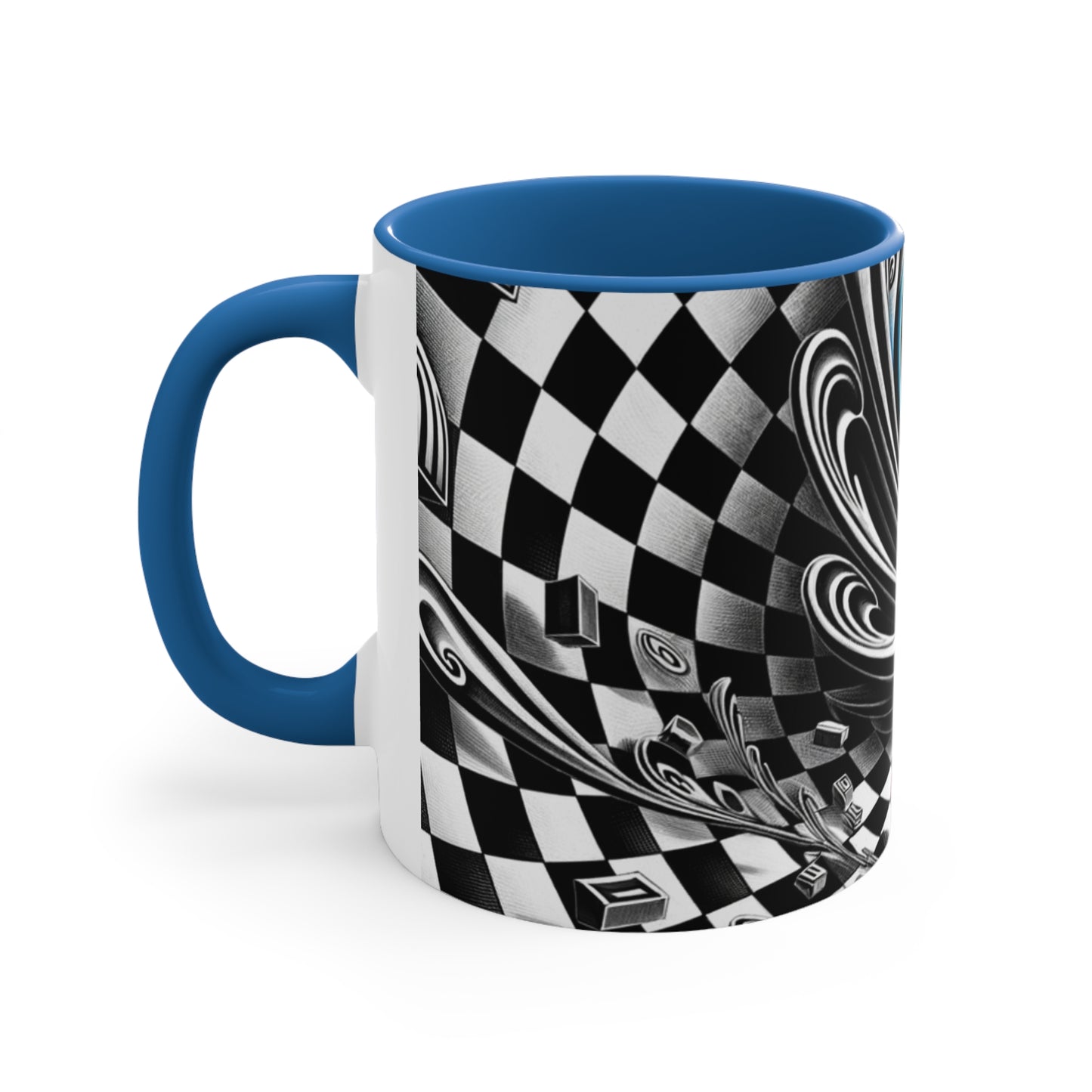 Surreal Vortex Illusion Accent Coffee Mug