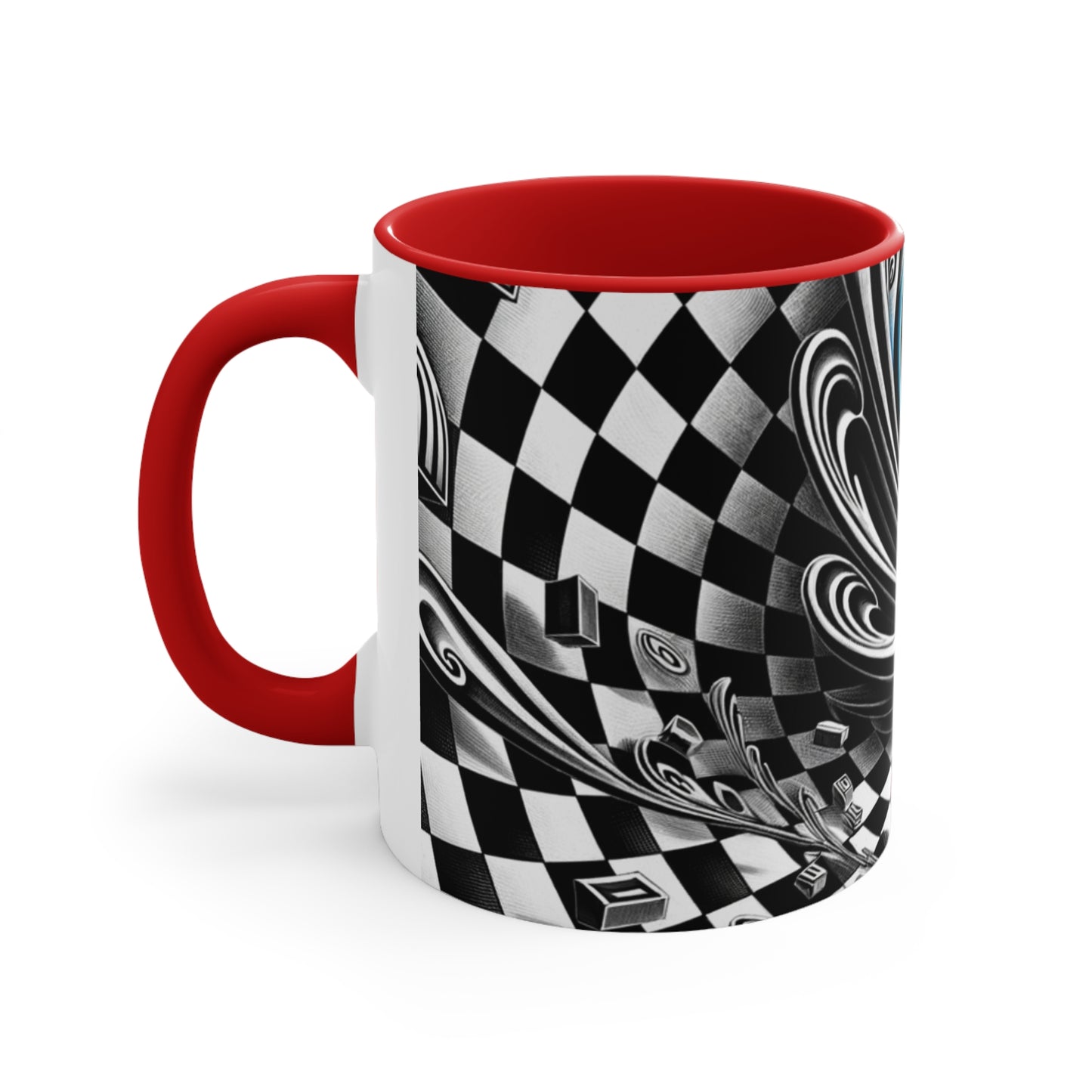 Surreal Vortex Illusion Accent Coffee Mug