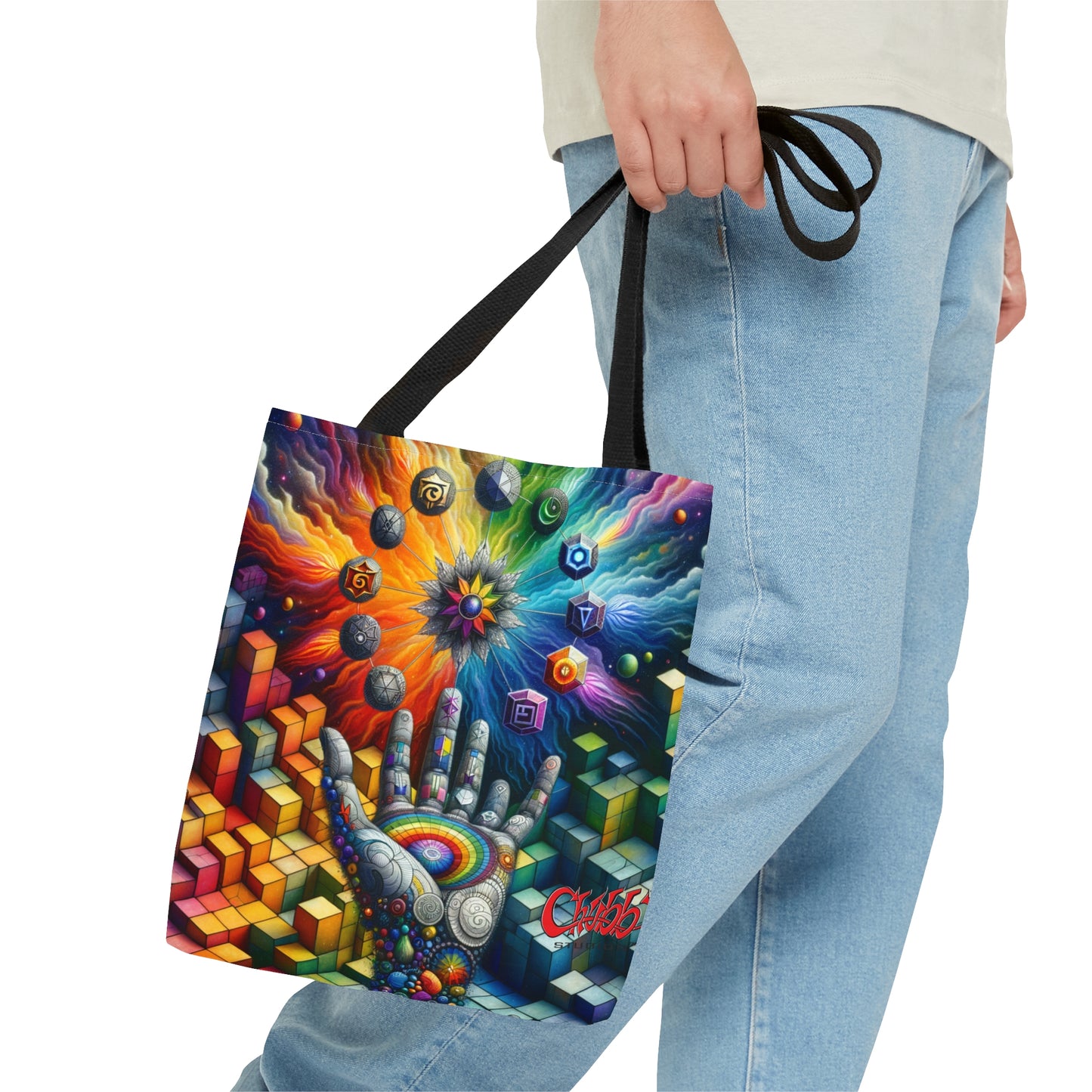 Cosmic Hand Tote Bag