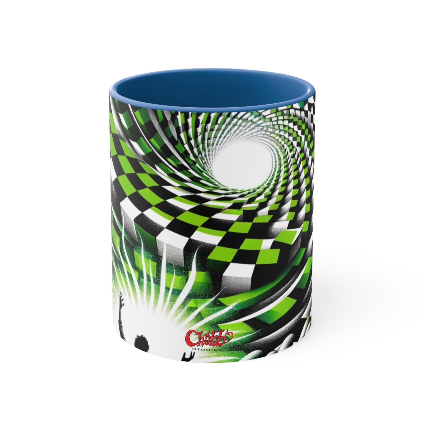 Surreal Vortex Illusion Accent Coffee Mug