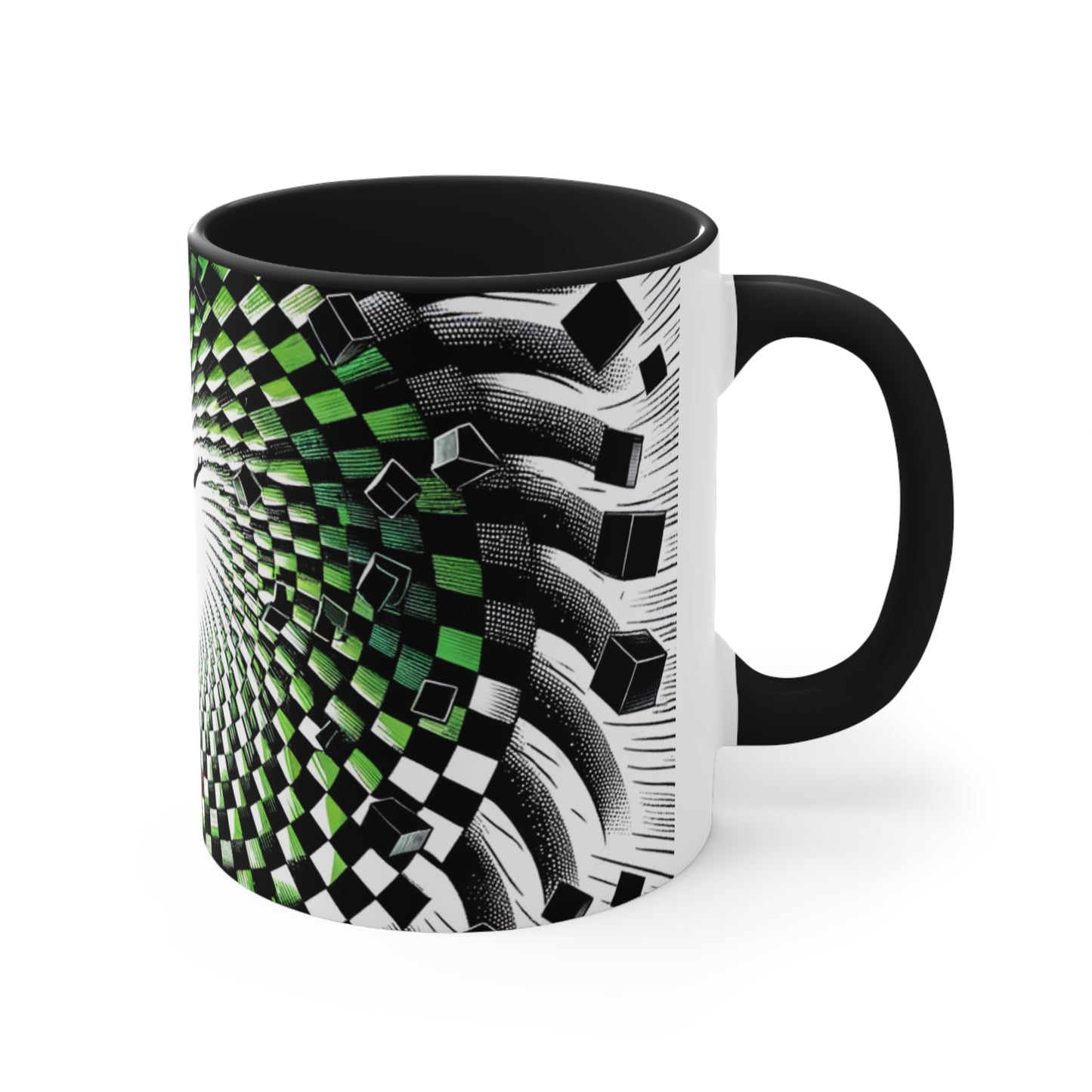 Surreal Vortex Illusion Accent Coffee Mug