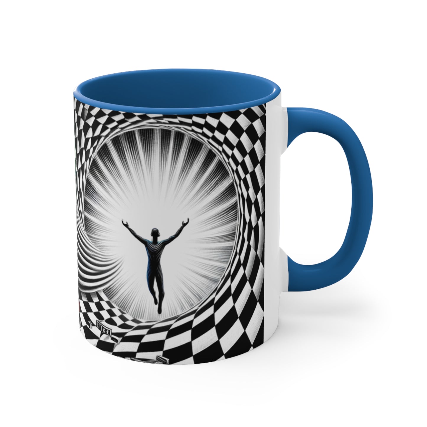 Surreal Vortex Illusion Accent Coffee Mug