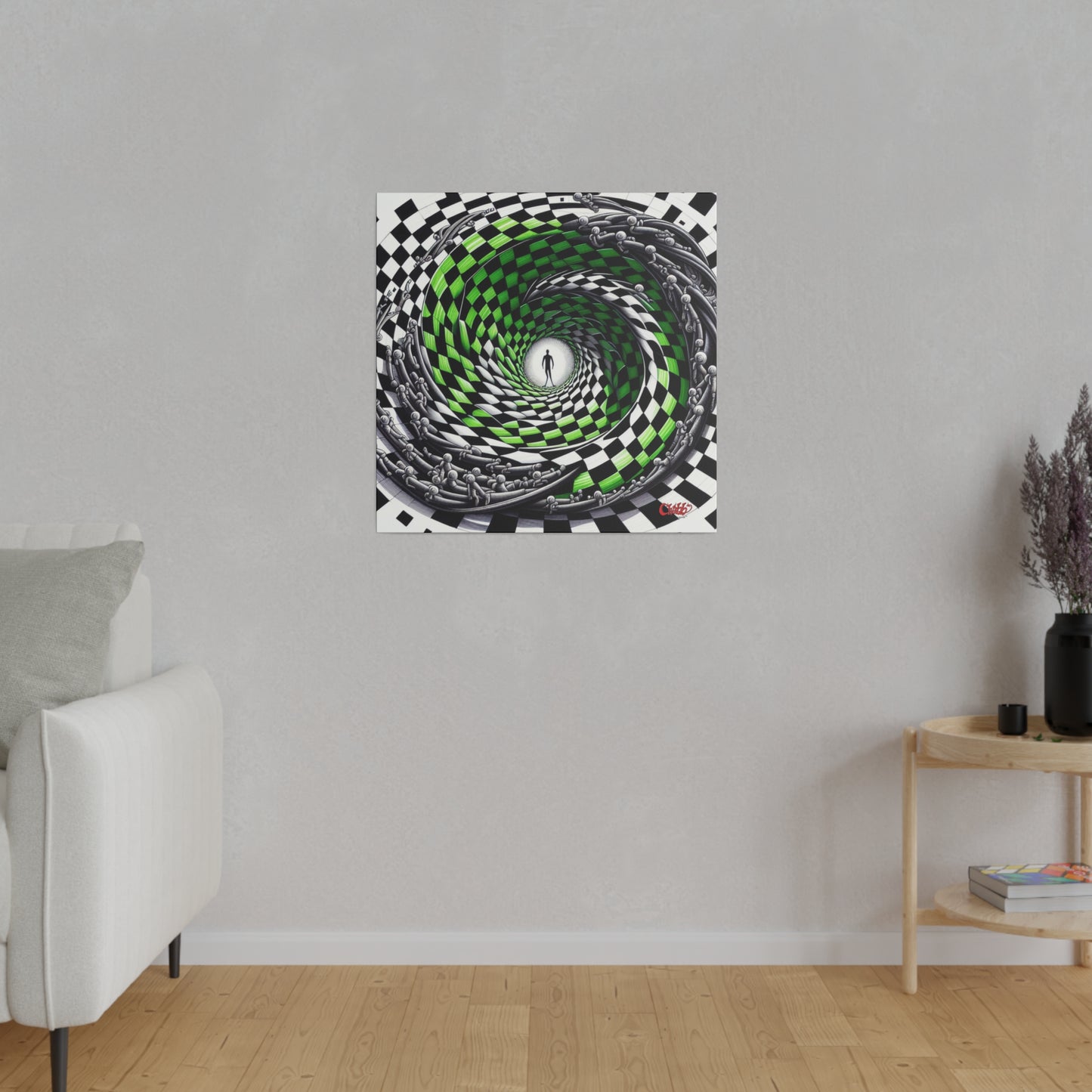 Surreal Vortex Illusion Canvas